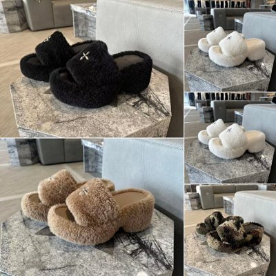 MAYA Fuzzy Slide Sandals [4 styles]