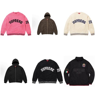 Supreme 25th Anniversary Fleece Sweaters & Hoodies [9 styles]