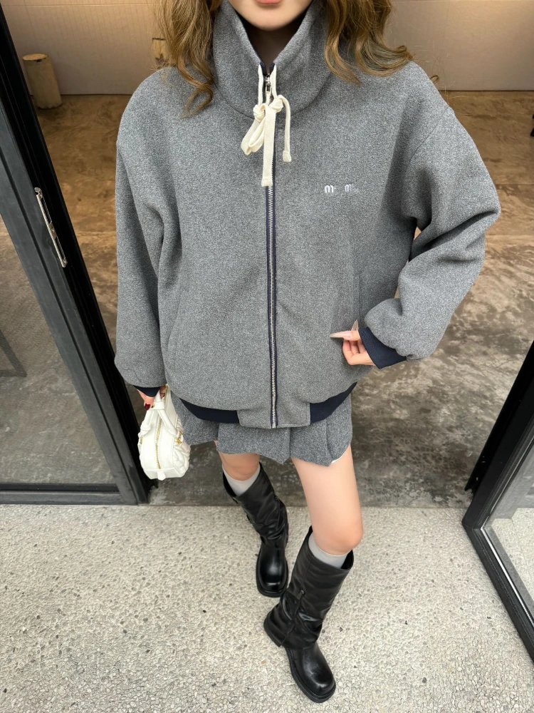 MM Jackets Reversible contrast hood zip bomber jacket image 4