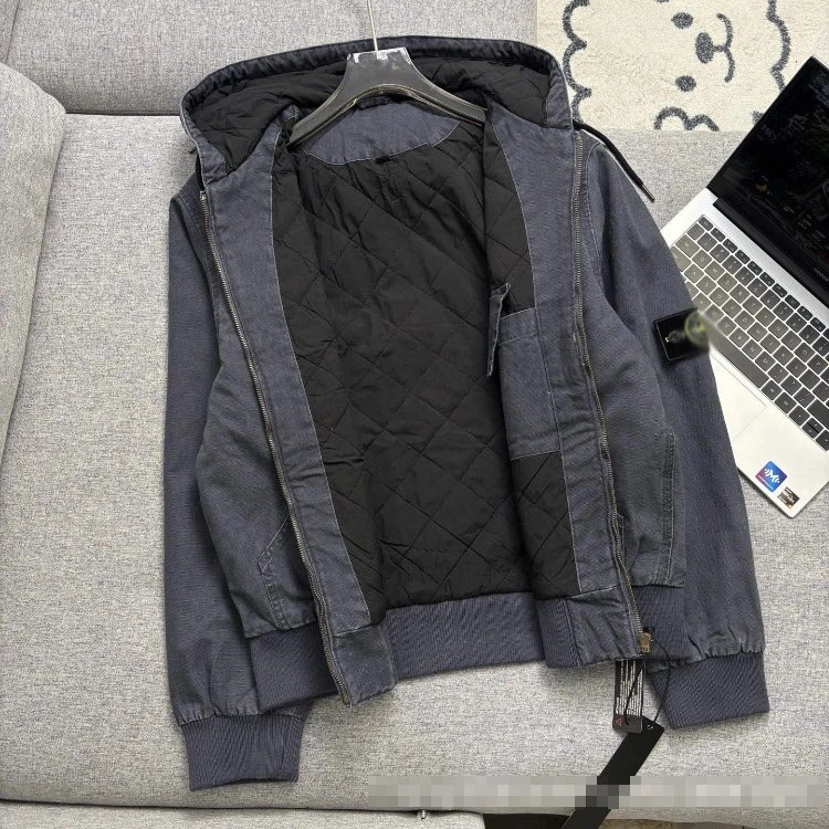 Unbranded Jackets Hooded zip-front padded jacket with kangaroo pockets image 6