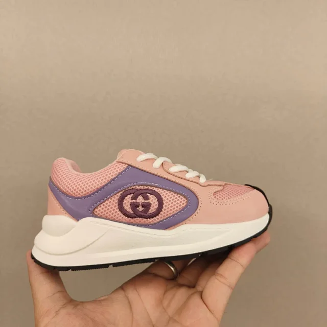 Gucci Sneakers Children's lace-up mesh product detail image 4