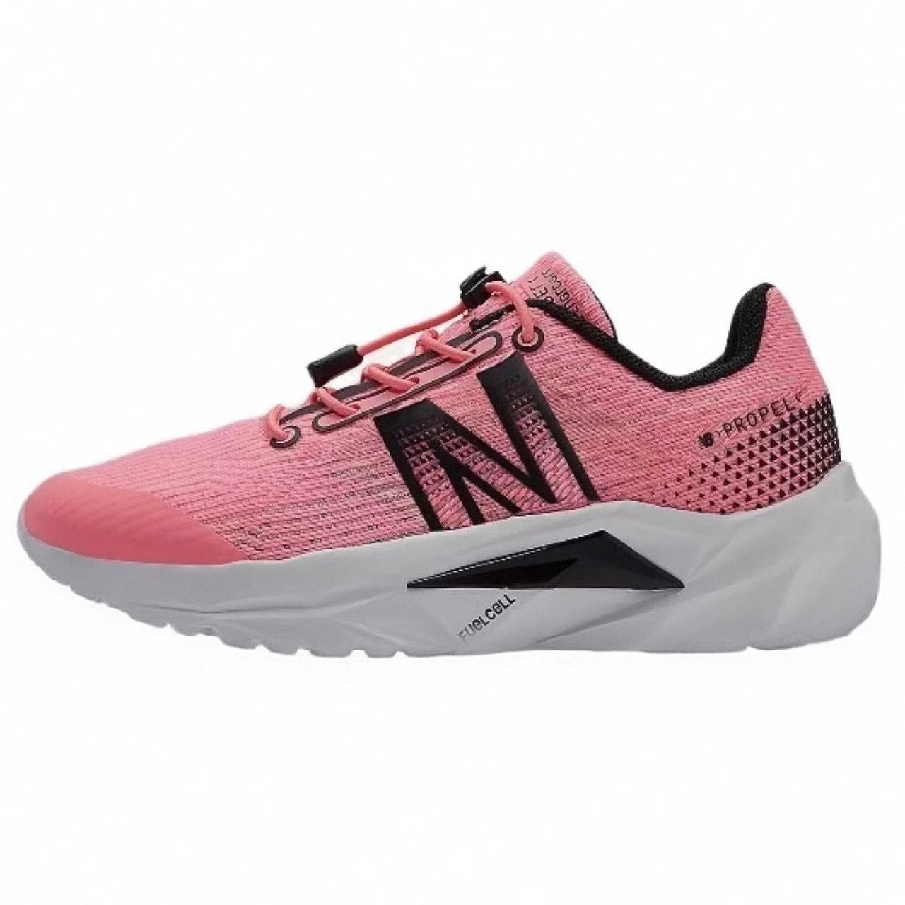 Unbranded Sneakers Low-Top Lace-Up Knit — Pink and white