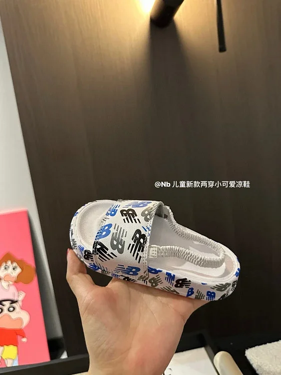 New Balance Sandals 4193 children's logo-print product detail image 3