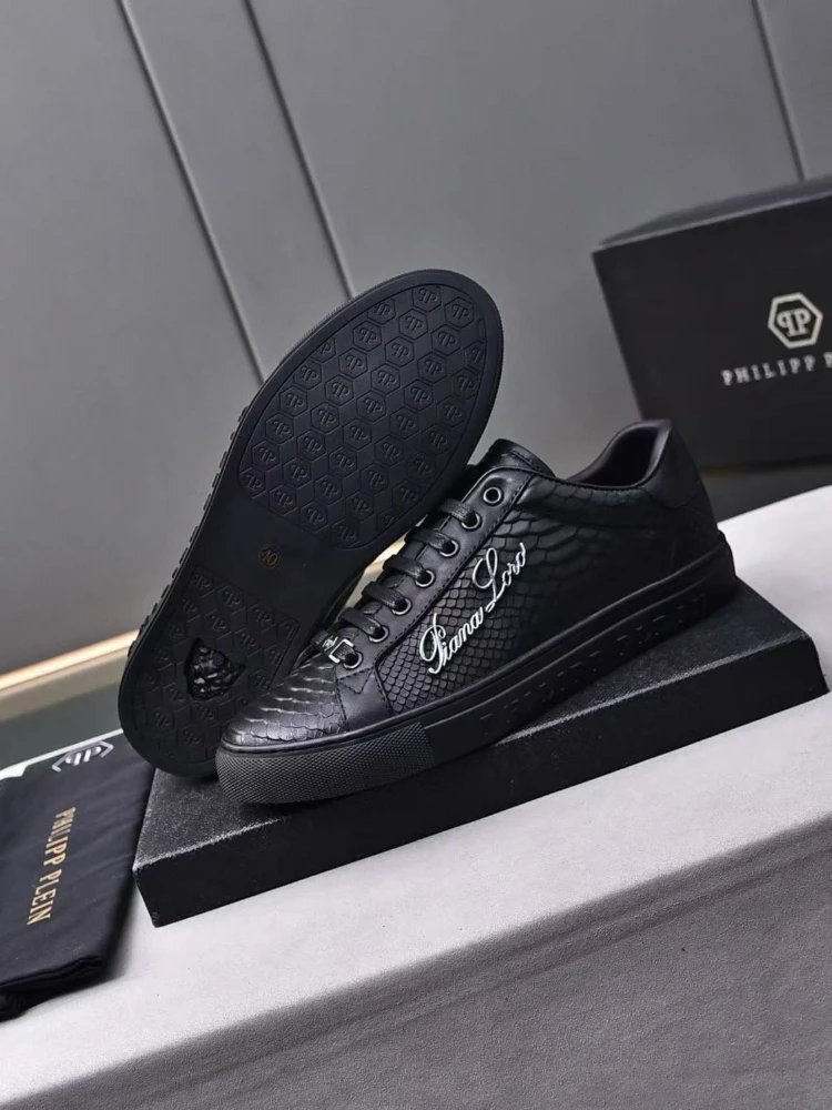 Philipp Plein Sneakers Low-Top Snakeskin-Embossed Lace-Up image 3