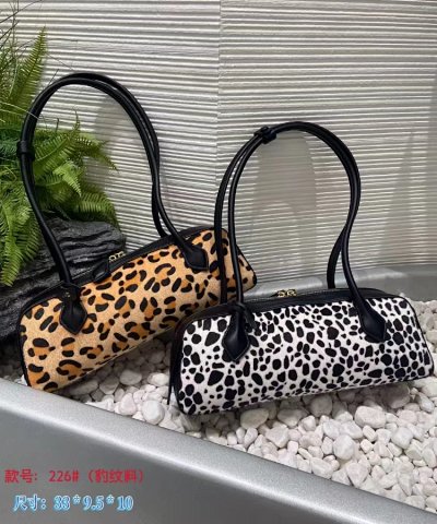 Leopard Print Cylinder Handbag [5 styles]