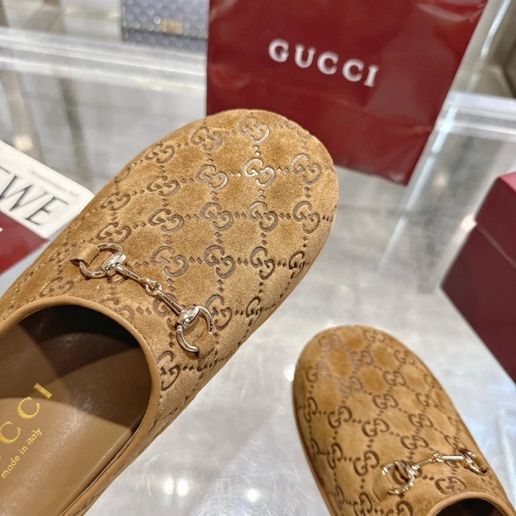 Gucci Slippers GG Monogram Horsebit Closed-Toe Mules image 4