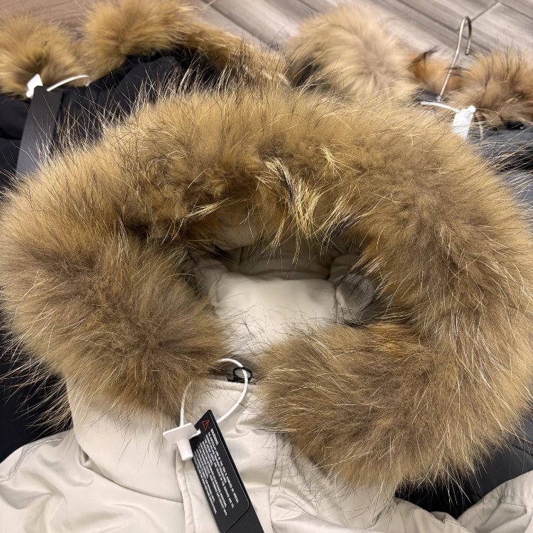 Unbranded Down Jackets STD90 fur-trim hood image 2