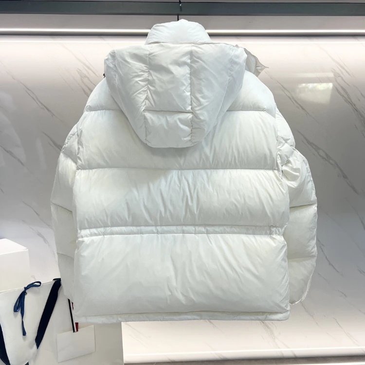 Unbranded Down Jackets Short Hooded Puffer Jacket with Flap Pockets image 4