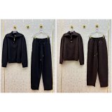 Loro Piana Cashmere Half-Zip Sweater & Drawstring Pants Set [2 styles]