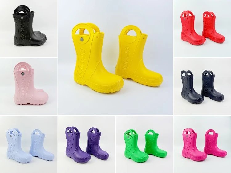 Crocs Handle It Rain Boot Pink Kids Boots - 2