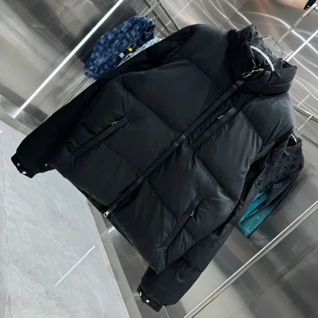Unbranded Down Jackets Quilted stand-collar puffer jacket product detail image 4