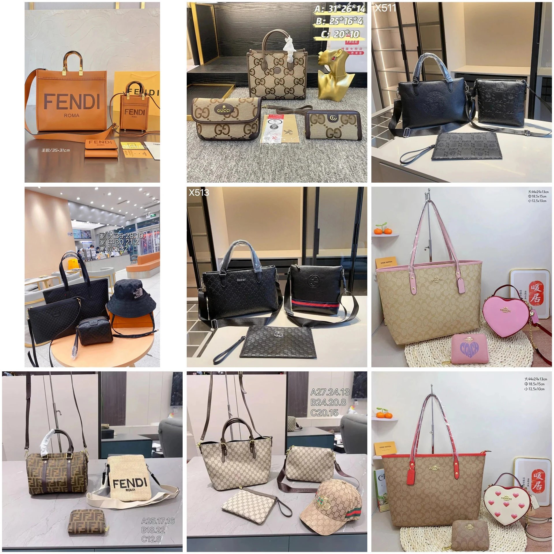 Fendi GG Supreme Handbag