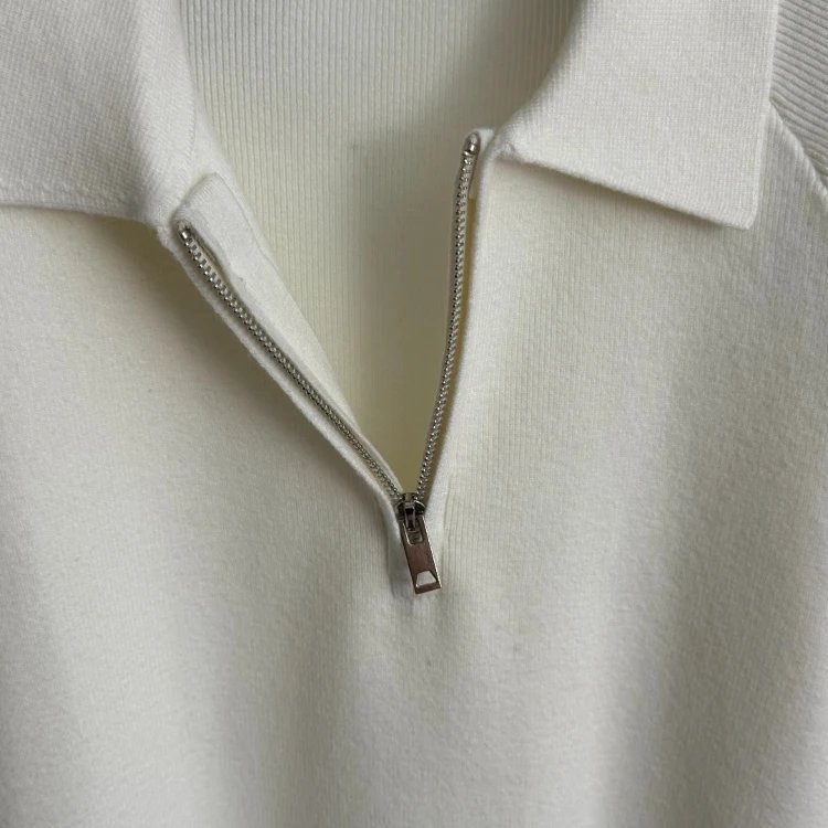 Unbranded Matching Sets 5406 collared half-zip knit top and drawstring wide-leg trousers image 3