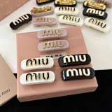 Miu Miu Logo Hair Clips [4 styles]