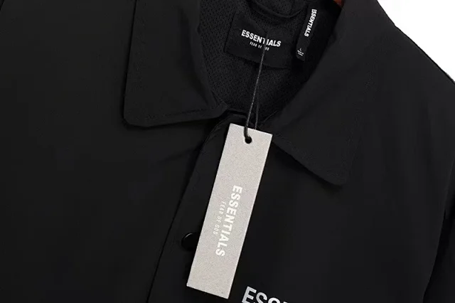 Fear of God Jackets ESSENTIALS 1977 Logo Coach Jacket product detail image 2
