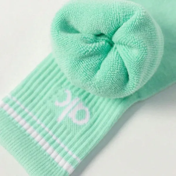 AKA Fashion Crew Socks Set Black Mint Gray White Socks - 4