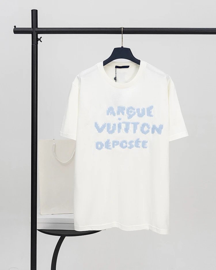 SKU-08-Lv Jia (Blue Wool Yarn Embroidered Short Sleeve)