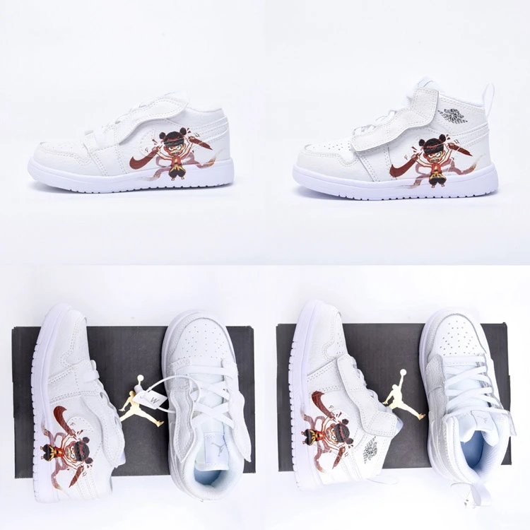 Air Jordan 1 Ne Zha Kids Sneakers - 007101