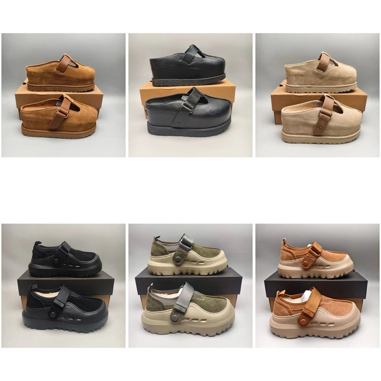 Birk BK089 Thick Sole Suede Strap Mule Clogs