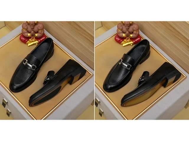 Unbranded Leather Shoes 5750 Horsebit Slip-On Loafers product detail image 1