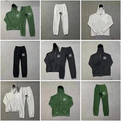 Quiksilver Patchwork Zip-Up Hoodie & Jogger Pants Set [9 styles]