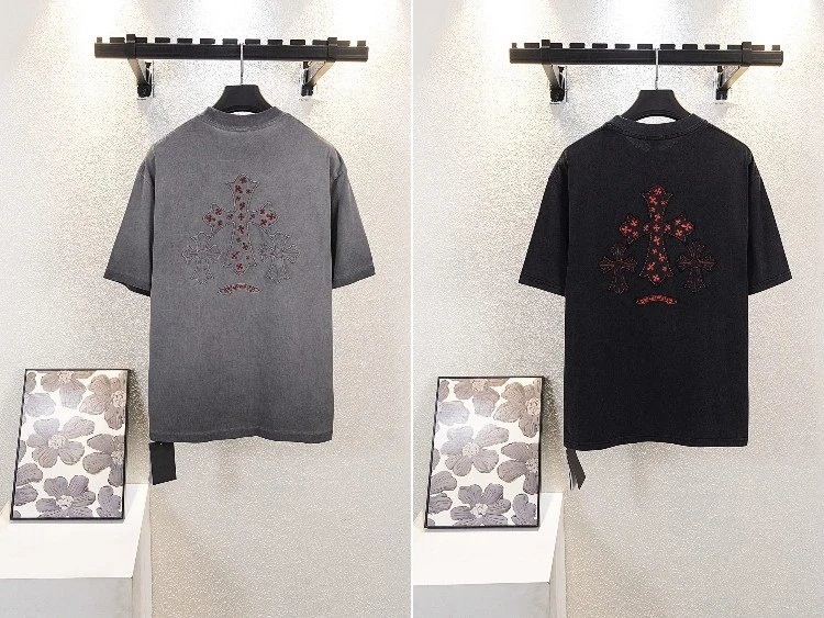 Chrome Hearts Cross Embroidery T-Shirt