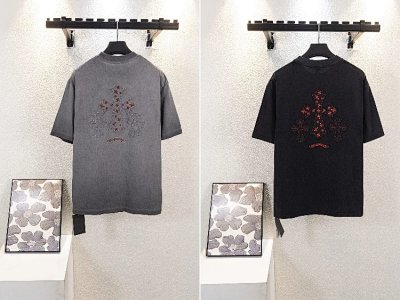 Chrome Hearts Cross Embroidered T-Shirt [2 styles]