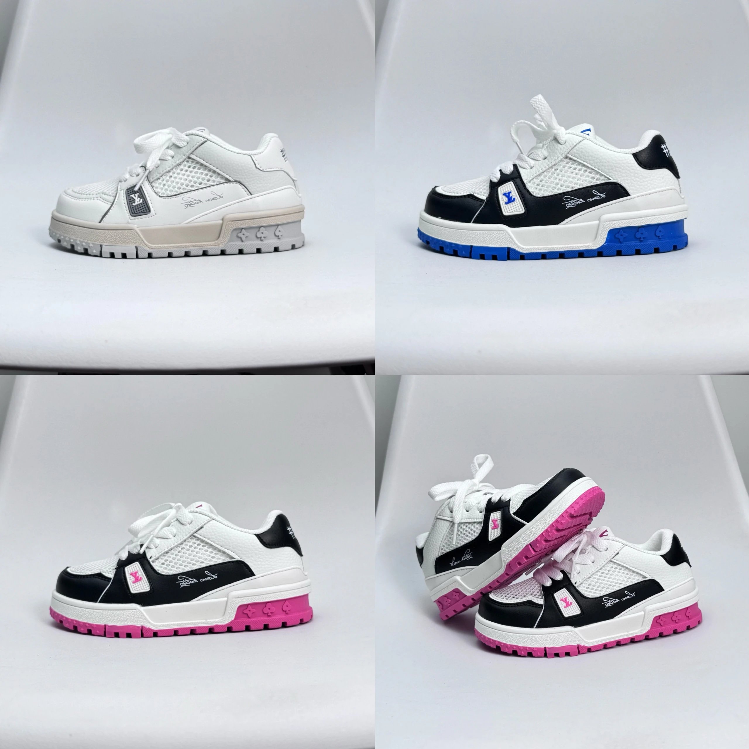 Louis Vuitton LV Trainer Kids Sneakers - 007104