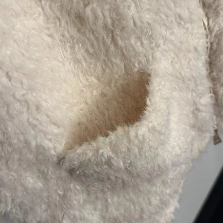 Moncler Vests Teddy Fleece Zip Vest with Padded Collar image 4