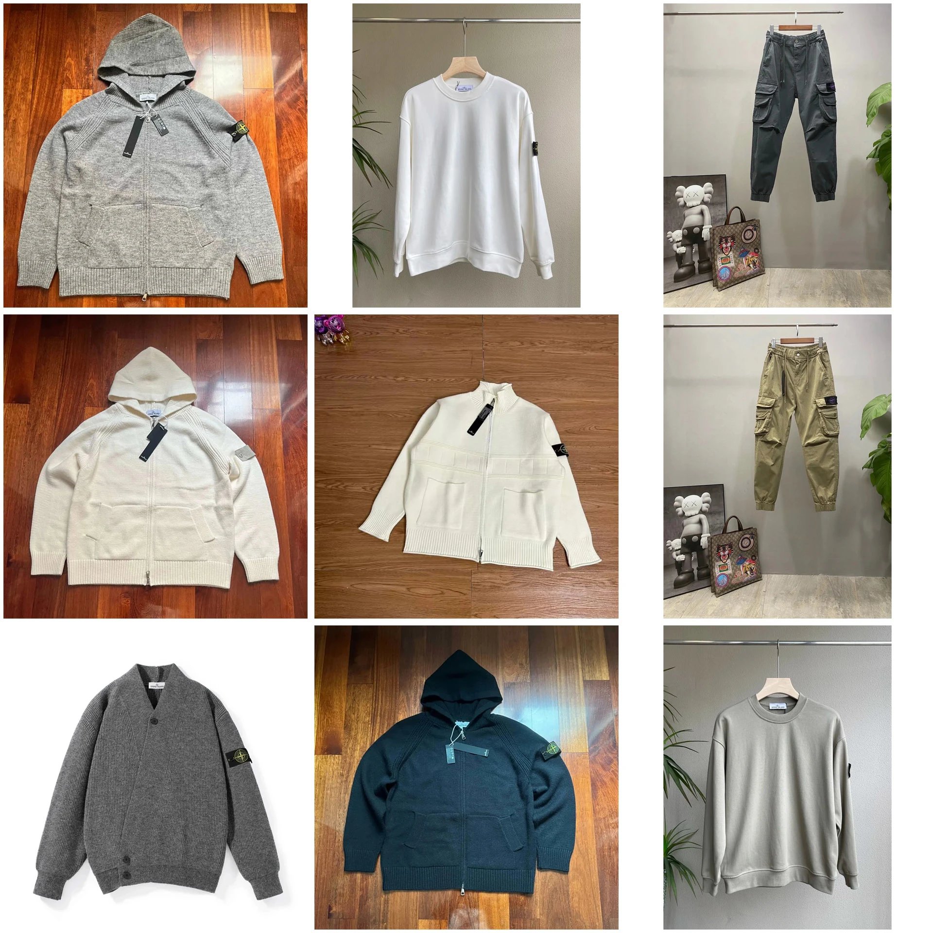 Stone Island Zip-Up Hooded Sweater