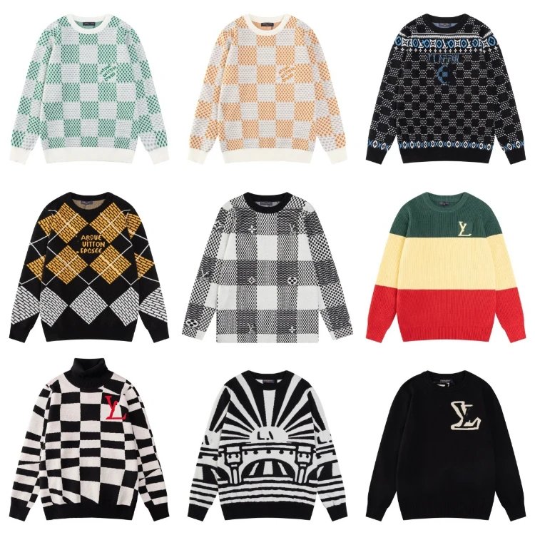 Louis Vuitton Damier and Monogram Knit Sweater Multi-Style Collection - 008329
