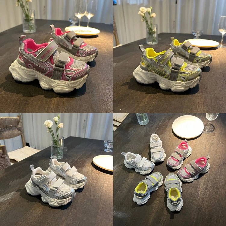 Balenciaga Kids Cargo Sandal Mesh and Nylon Sneaker Collection - 007301