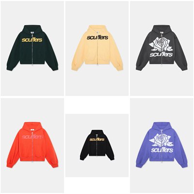 Scuffers Rose Logo Zip-Up Hoodie [7 styles]