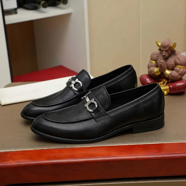 Unbranded Leather Shoes 5750 Horsebit Slip-On Loafers product detail image 3