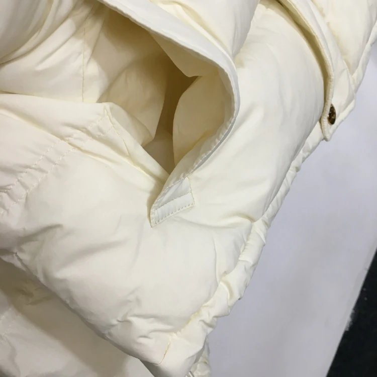 CELINE Down Jackets Hooded cropped puffer jacket with Triomphe logo patch image 5