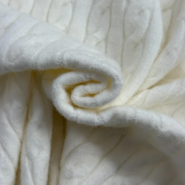 Unbranded Matching Sets 5401 Cable-Knit Sweater and Wide-Leg Trousers Set product detail image 5