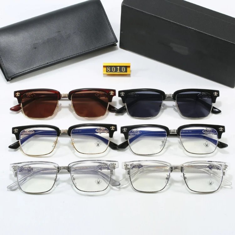 Design Transparent Acetate Optical Glasses with Gold Accent Frame Eyewear - 2