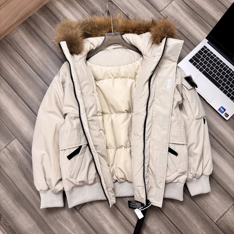 Unbranded Down Jackets STD90 fur-trim hood image 4