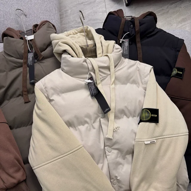Unbranded Jackets Hooded Faux Two-Piece Padded Jacket product detail image 2