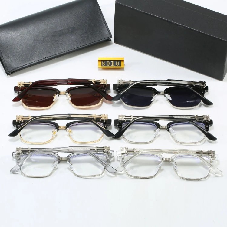 Design Transparent Acetate Optical Glasses with Gold Accent Frame Eyewear - 3