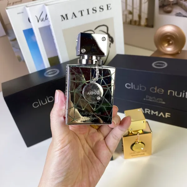 Design Armaf Club De Nuit Sillage Silver, Intense Man Black, and Milestone Gold Perfume - 4