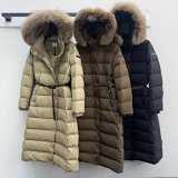 Moncler Maya Long Puffer Coat with Fur Hood [3 styles]