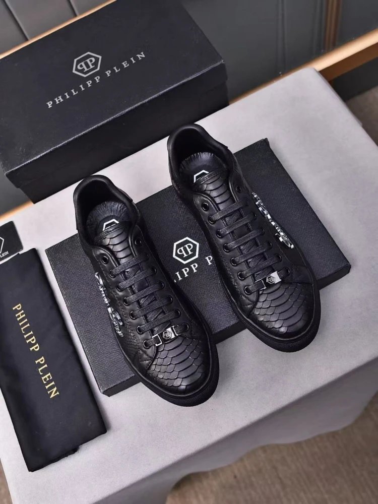 Philipp Plein Sneakers Low-Top Snakeskin-Embossed Lace-Up image 6