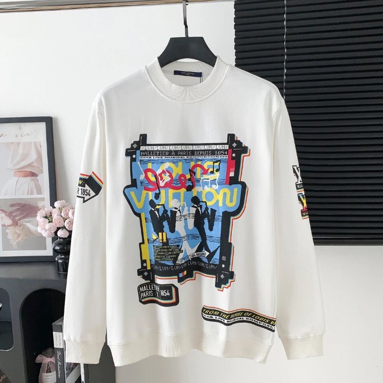 Louis Vuitton Monogram Canvas Print Crewneck Sweater - 004095