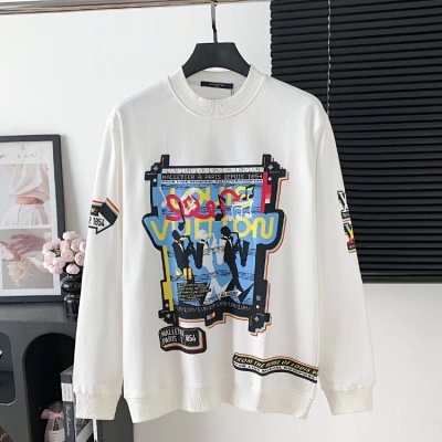 Louis Vuitton Monogram Graffiti Print Crewneck Sweatshirt