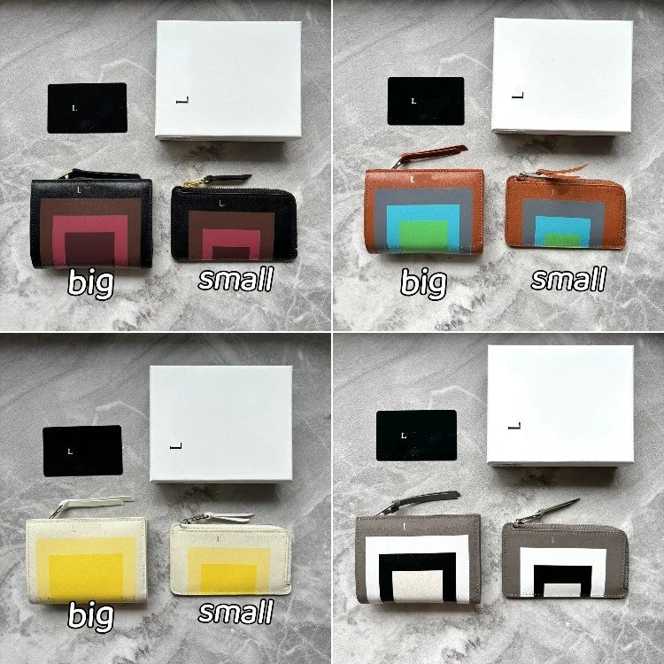 Loewe Puzzle Mini and Large Zip Wallets Multicolor Leather - 2