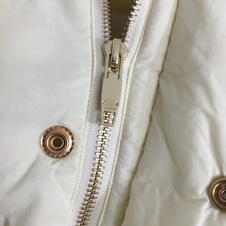 CELINE Down Jackets Hooded cropped puffer jacket with Triomphe logo patch image 3