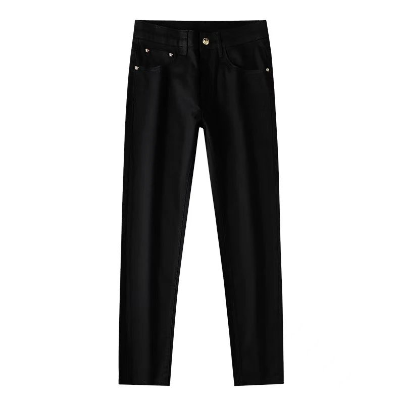 Versace Medusa Embroidered Black Jeans - 4