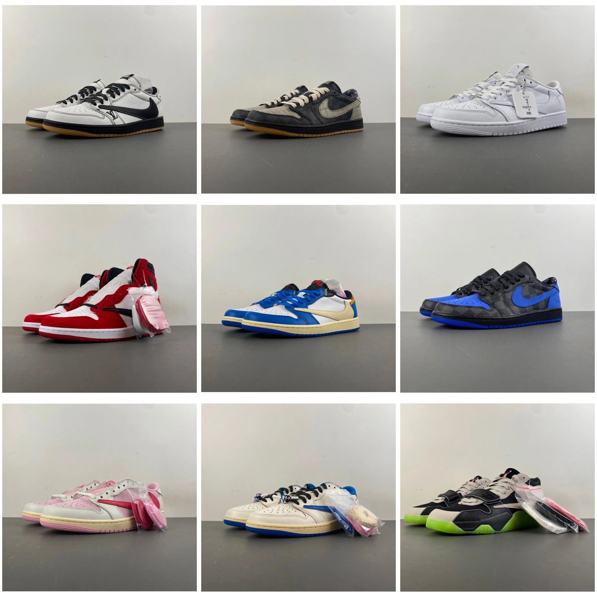 Nike Air Jordan 1 Low Travis Scott Custom Sneakers Collection - 008173