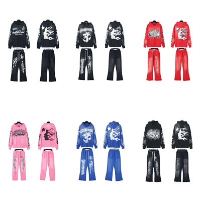 Hellstar Flame Series Hoodie & Pants Set [8 styles]